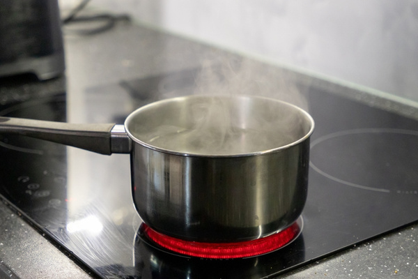 boiling water