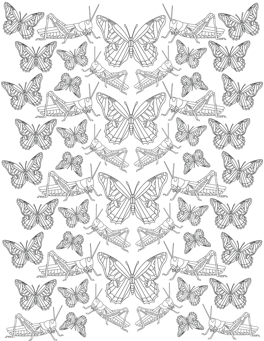 bug coloring pages