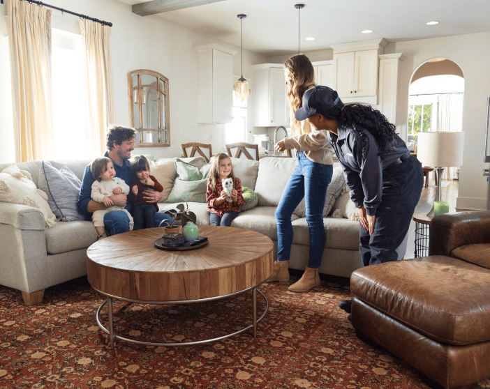 Terminix tech talking to family