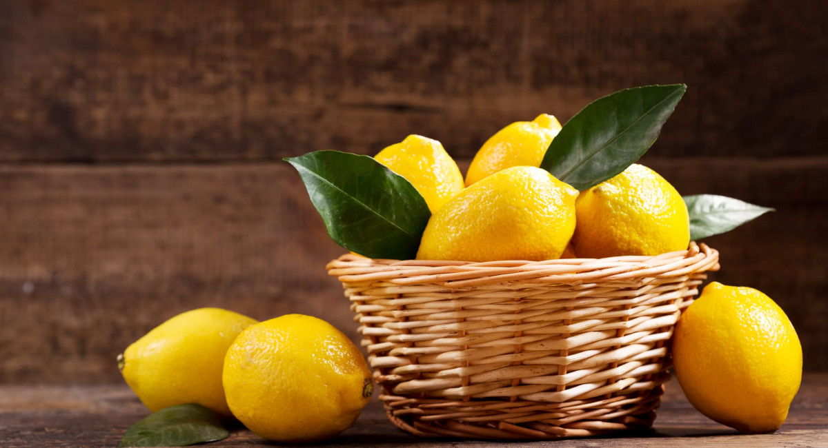 Lemons in a basket