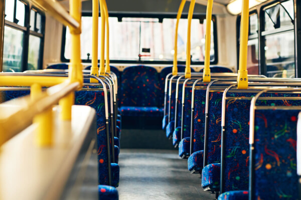 Empty bus isle
