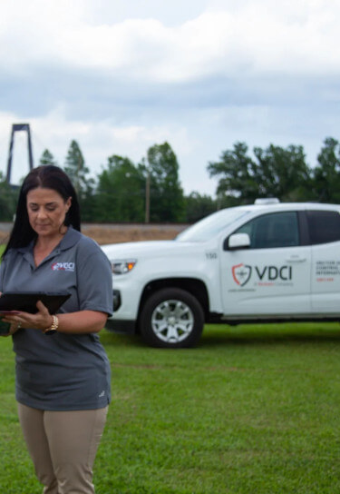 VDCI colleagues in front of VDCI truck