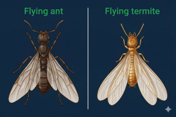 flying ants vs termites