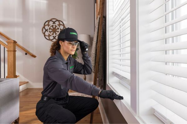 aerosols tech inspecting window