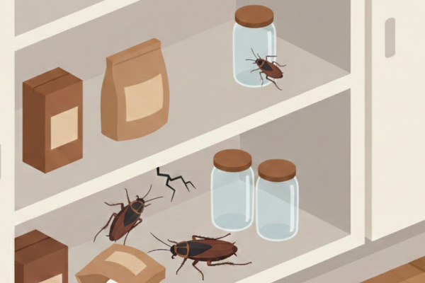 roaches in kitchen pantry