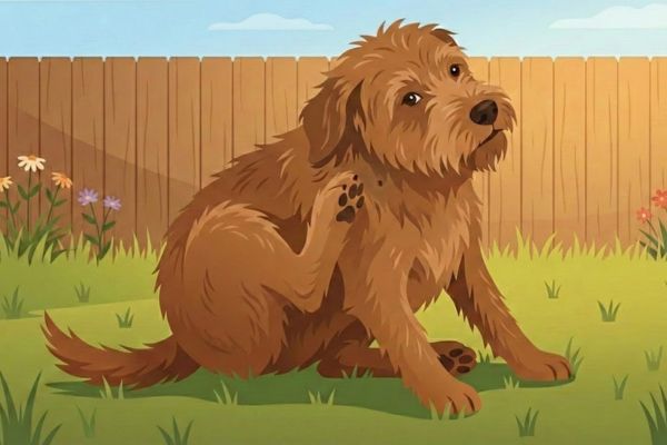dog itching from ticks