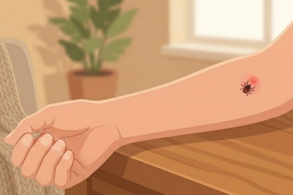 tick bite on arm