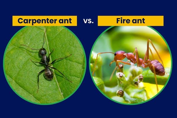 carpenter ant vs fire ant