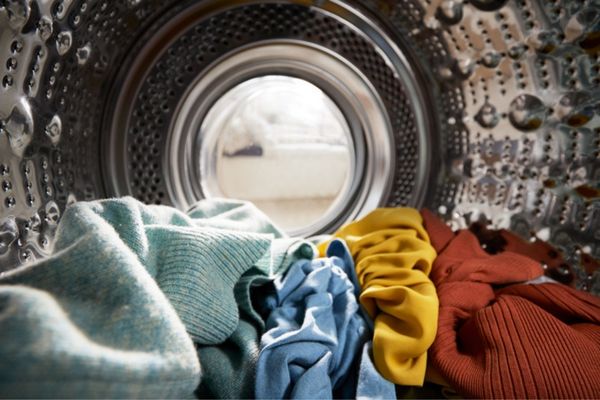 Laundry in washing machine