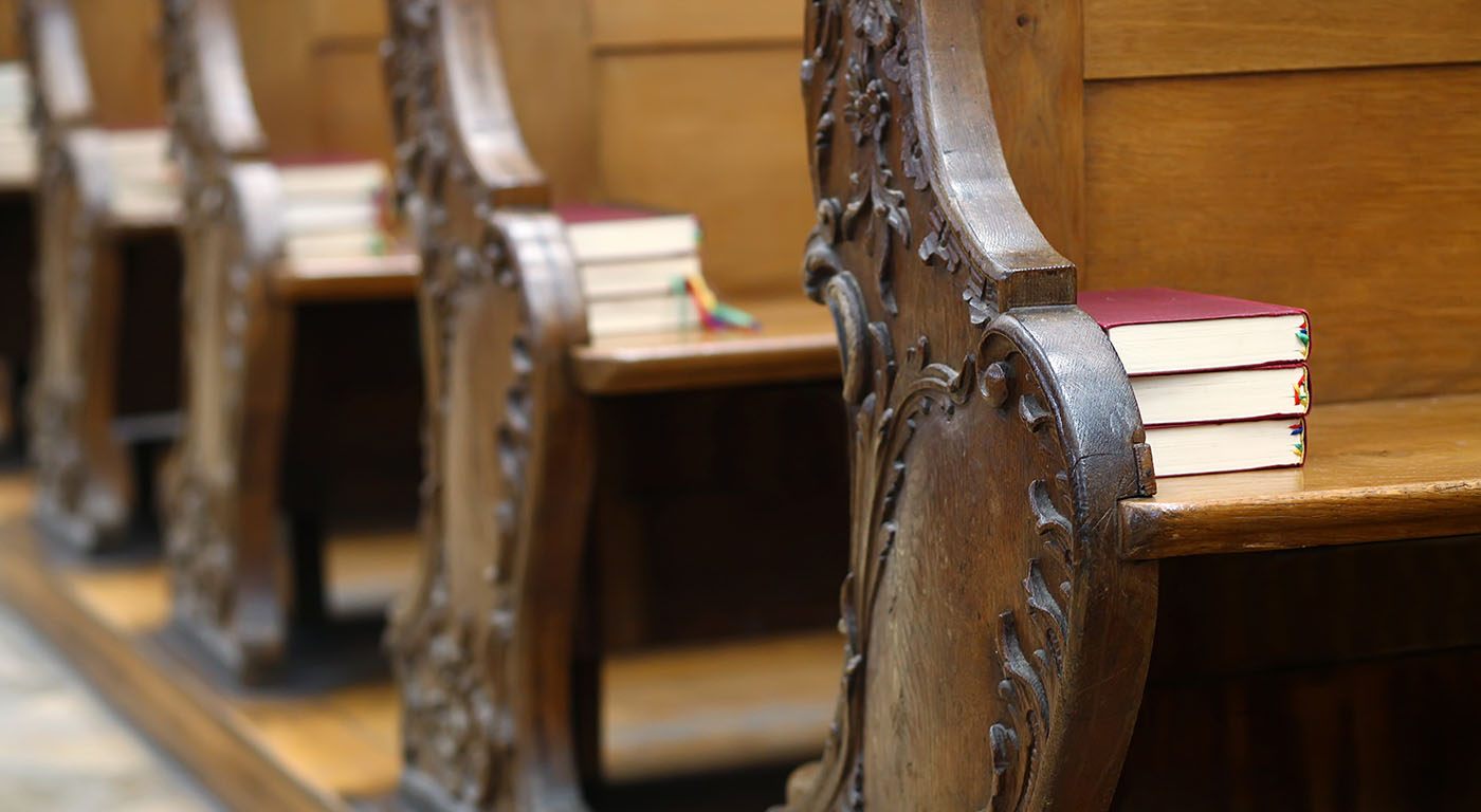 pews in a church